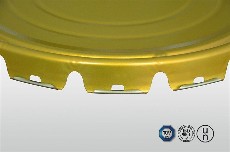 Curled Lug Lid With PVC Gasket Installed For Steel Pail Can Making factory