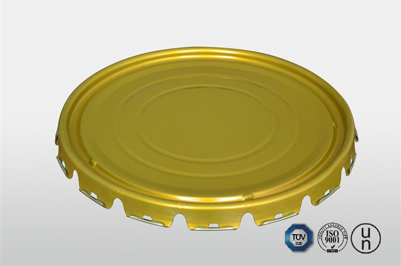 غطاء العروة الملتف مع حشية PVC مثبتة لصنع علب السطل الفولاذية