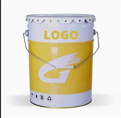 سطل فولاذي مفتوح الرأس سعة 5 جالون مع غطاء العروة